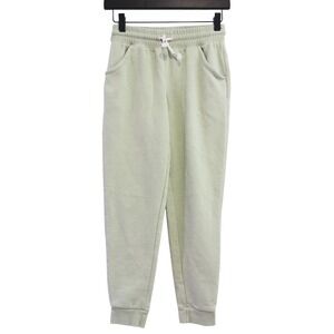 Cat & Jack Sweatpants Girls L 10/12 Sage Green Fleece Joggers Activewear Casual